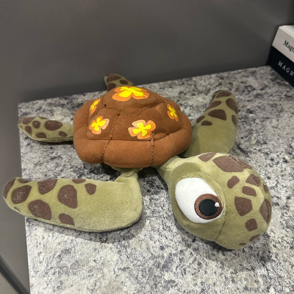 Finding Nemo Squirt Plush Turtle Toy with Floral Shell Stuffed Animal